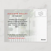 Real Estate Briefkaarten White Green House (Achterkant)
