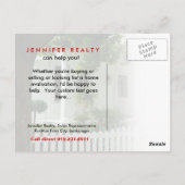 Real Estate Briefkaarten White Green House Red 2 (Achterkant)