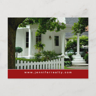 Real Estate Briefkaarten White Green House Red 2
