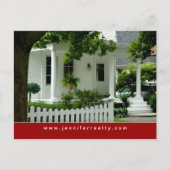 Real Estate Briefkaarten White Green House Red 2 (Voorkant)