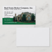 Real Estate Broker Editable Visitekaartje (Voorkant / Achterkant)