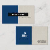 Real Estate Broker - Eenvoudig elegant stijlvol Visitekaartje (Voorkant / Achterkant)