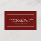 Real Estate Broker House Roof Red Visitekaartje (Achterkant)