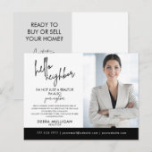 Real Estate Broker Modern Briefkaart (Voorkant / Achterkant)