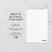 Real Estate Broker Modern Briefkaart (Achterkant)
