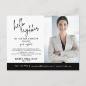 Real Estate Broker Modern Briefkaart (Voorkant)