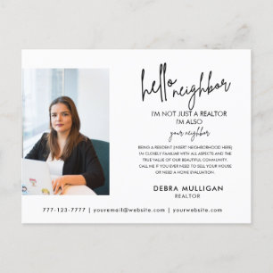 Real Estate Broker Modern Briefkaart