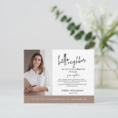 Real Estate Broker Modern Briefkaart (Staand voorkant)