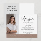 Real Estate Broker Modern Briefkaart (Voorkant / Achterkant)