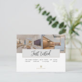 Real Estate Broker Modern Briefkaart - GEZIEN AANG (Staand voorkant)