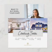 Real Estate Broker Modern Briefkaart - KOMEN SNEL  (Voorkant / Achterkant)