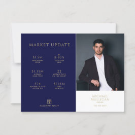 Real Estate Broker Modern Briefkaart - MARKTUPDATE
