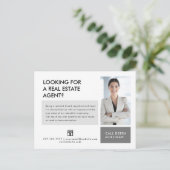 Real Estate Broker Modern minimalistisch Briefkaar Briefkaart (Staand voorkant)