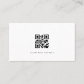 Real Estate Broker Modern Professional QR Code Visitekaartje (Achterkant)