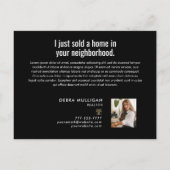Real Estate Broker Moderne Briefkaart - GEWOON VER (Achterkant)