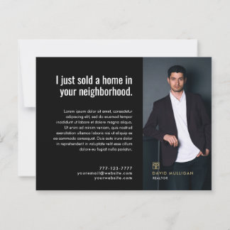 Real Estate Broker Moderne Briefkaart - GEWOON VER