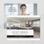 Real Estate Broker Moderne Briefkaart - GEWOON VER (Voorkant / Achterkant)