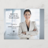 Real Estate Broker Moderne Briefkaart - GEWOON VER (Achterkant)