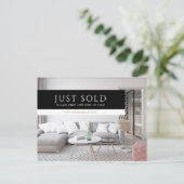 Real Estate Broker Moderne Briefkaart - GEWOON VER (Staand voorkant)