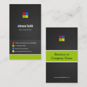 Real Estate Broker - Premium Creative Colorful Visitekaartje (Voorkant / Achterkant)