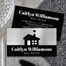 Real Estate Broker Professional Moderne House Blac