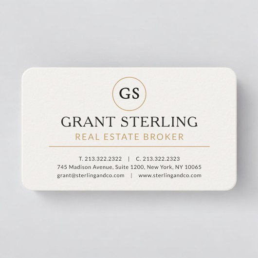 Real Estate Broker Professional Visitekaartje