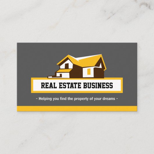 Real Estate Broker Real Estate Agent - Modern Styl Visitekaartje (Voorkant)