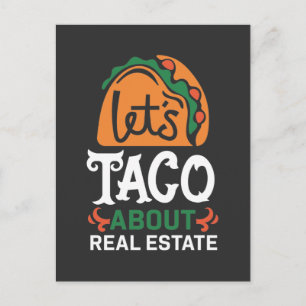 Real Estate Broker Taco Lover Quote Mexican Foodie Briefkaart