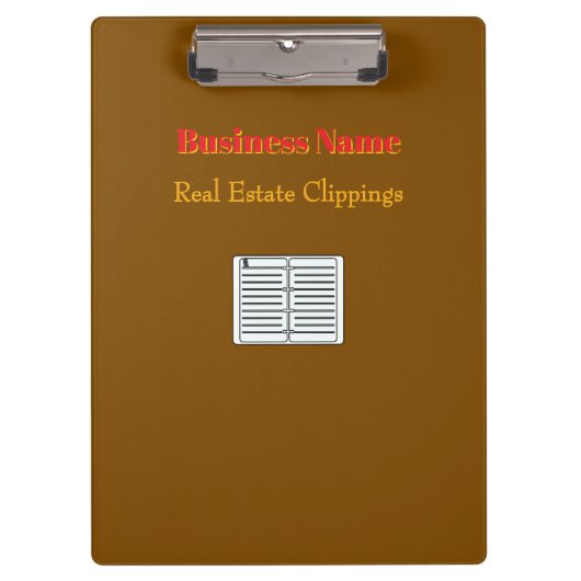 Real Estate Brown Klembord (Voorkant)