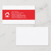Real Estate Business Card Template Visitekaartje (Voorkant / Achterkant)