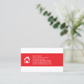 Real Estate Business Card Template Visitekaartje (Staand voorkant)