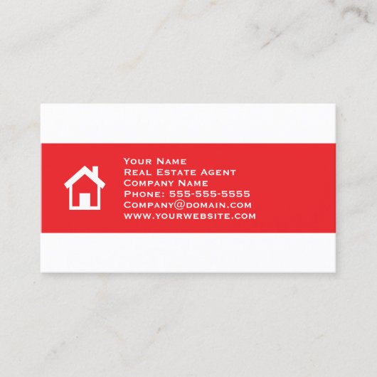 Real Estate Business Card Template Visitekaartje (Voorkant)