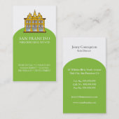 Real Estate Business Card Template Visitekaartje (Voorkant / Achterkant)