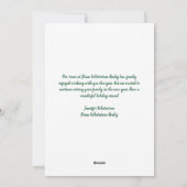 Real Estate Business Kerstmis gepersonaliseerd Feestdagenkaart (Achterkant)