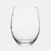 Real Estate Business Kerstmis gepersonaliseerd Wijnglas Zonder Voet (Links)