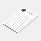Real Estate Business Logo Custom Lined Realtor Post-it® Notes (Schuin)