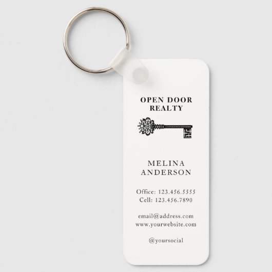 Real Estate Business Skeleton Key Sleutelhanger (Voorkant)