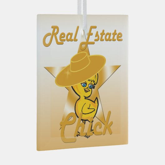 Real Estate Chick #10 Glas Ornament (Voorkant Rechts)