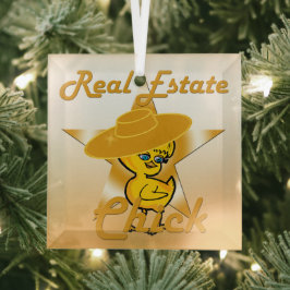 Real Estate Chick #10 Glas Ornament