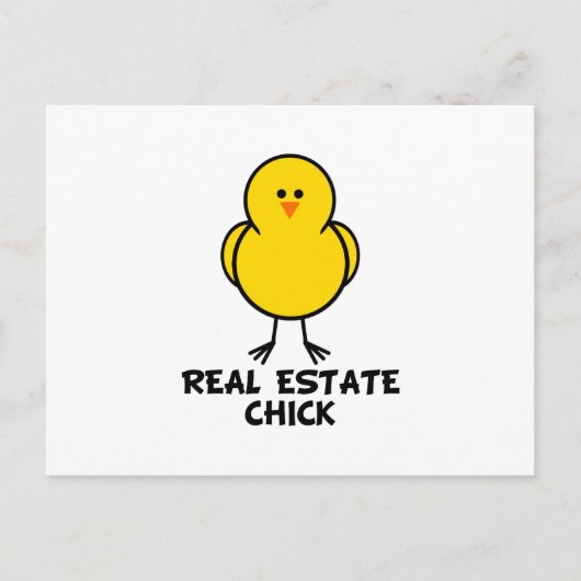 Real Estate Chick Briefkaart (Voorkant)