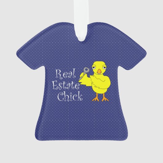 Real Estate Chick Ornament (achterkant)
