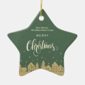 Real Estate Christmas | Budget Home Decor Retro  Keramisch Ornament (Voorkant)