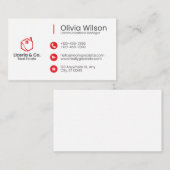 Real estate classic business card visitekaartje (Voorkant / Achterkant)
