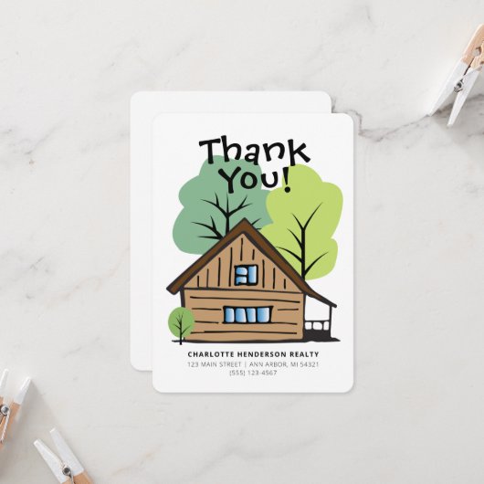 Real Estate Client Handtekening Hartelijk dank kaa Kaart (Voorkant / Achterkant in situ)