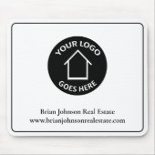 Real Estate Company Add Your Logo Simple Realtor Muismat (Voorkant)