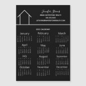 Real Estate Company Black 2023 Calendar Magnet (Voorkant)