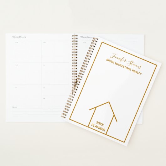 Real Estate Company Chic Custom Gold Realtor 2023 Planner (Display)