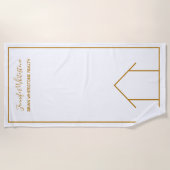 Real Estate Company Custom Chic Gold Realtor Strandlaken (Voorkant)