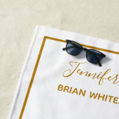 Real Estate Company Custom Chic Gold Realtor Strandlaken (In situ)