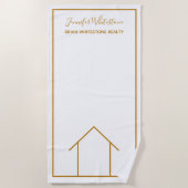 Real Estate Company Custom Chic Gold Realtor Strandlaken (Voorkant)